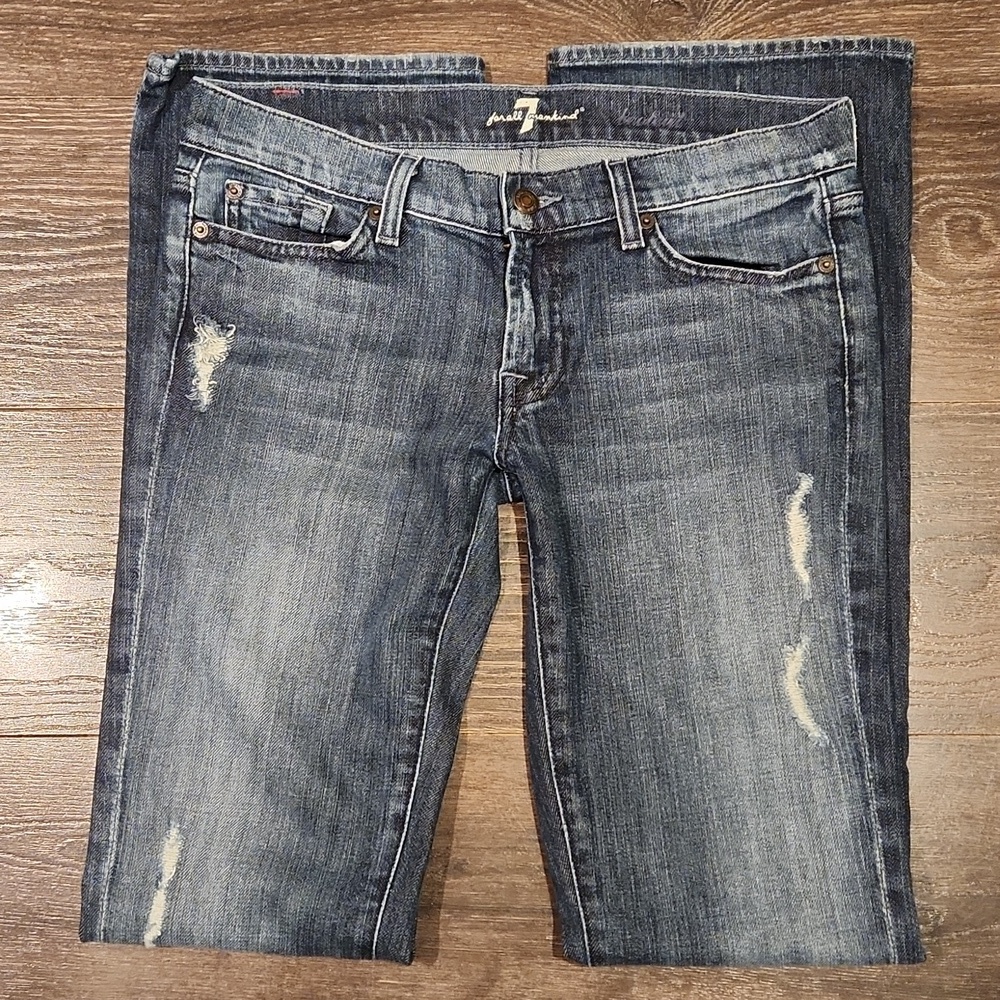 ❤️ 7 FOR ALL MANKIND Y2K VINTAGE BOOTCUT JEANS, 8 (29) - Picture 3 of 15